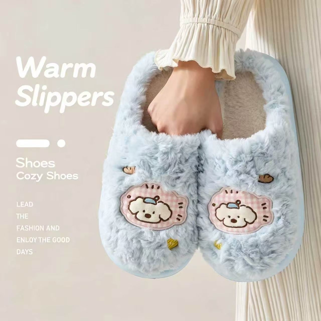 Women'S Shoes Hush Puppies - شباشب شتوية ناعمة للنساء مزينة برقعة