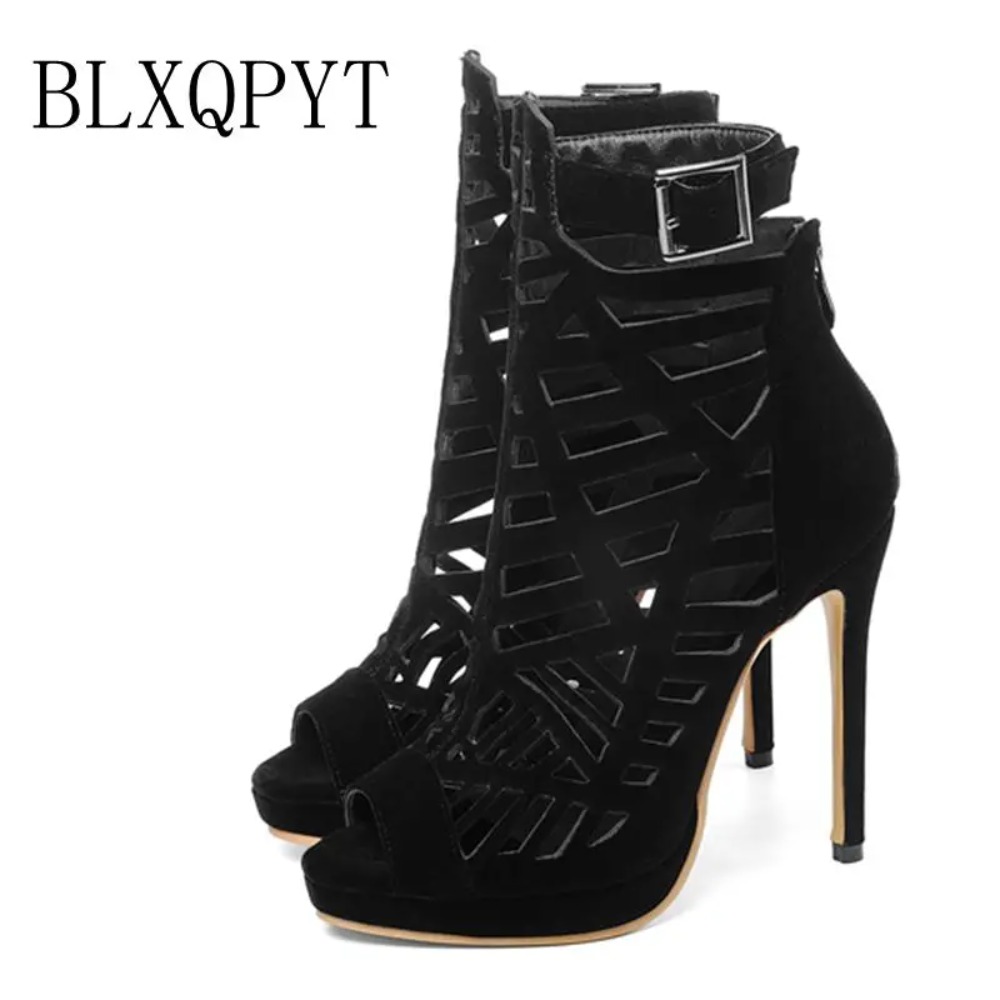 Peep Toe Heels - BLXQPY سوبر كبيرة الحجم 28-52 صندل