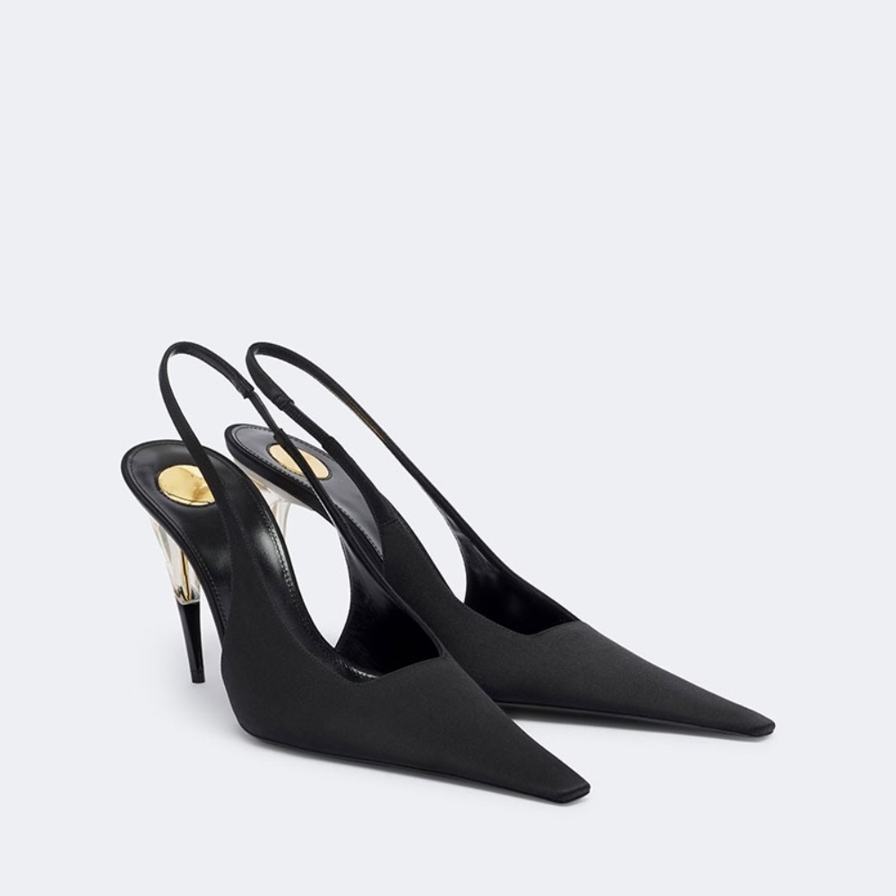 Clear Strap Heel - أحذية نسائية بكعب عالٍ مدبب من