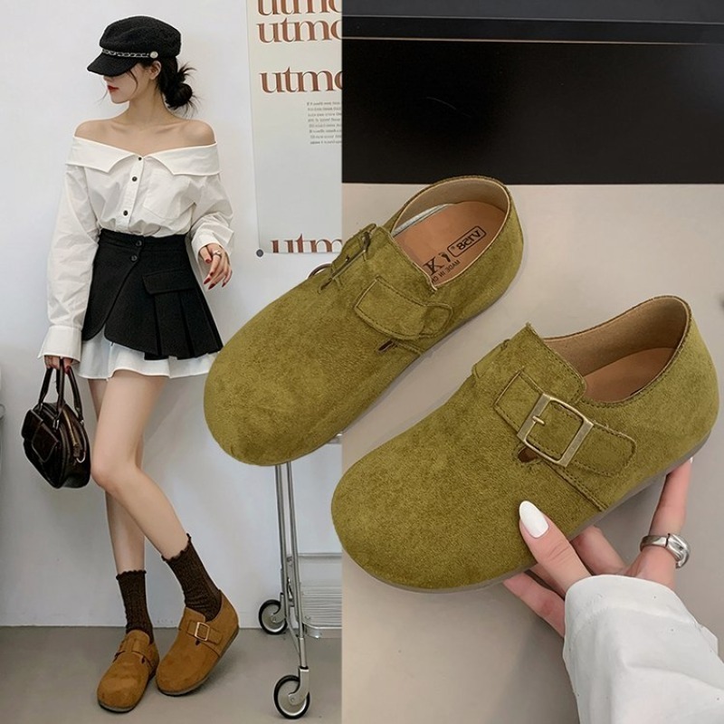 Women Shoes Casual - أحذية نسائية من الجلد المدبوغ مغلقة