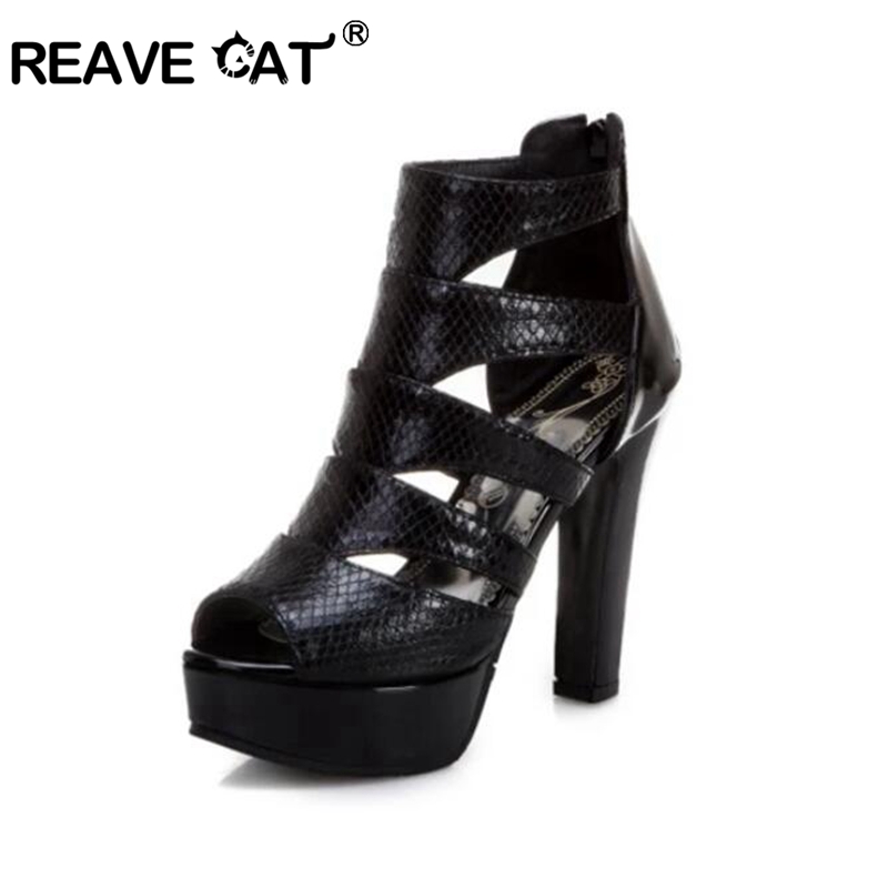 Peep Toe Heels - كعب مكتنز مكتنز من طرف القط