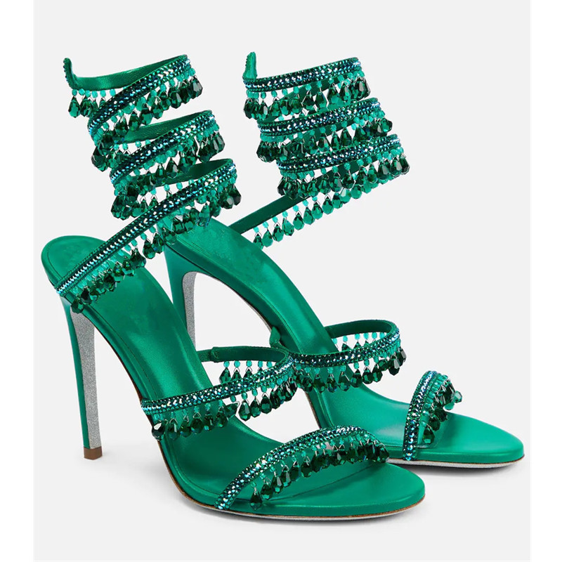 صنادل نسائية مثيرة بكعب عالٍ م - مراجعة Peep Toe Heels وسعره