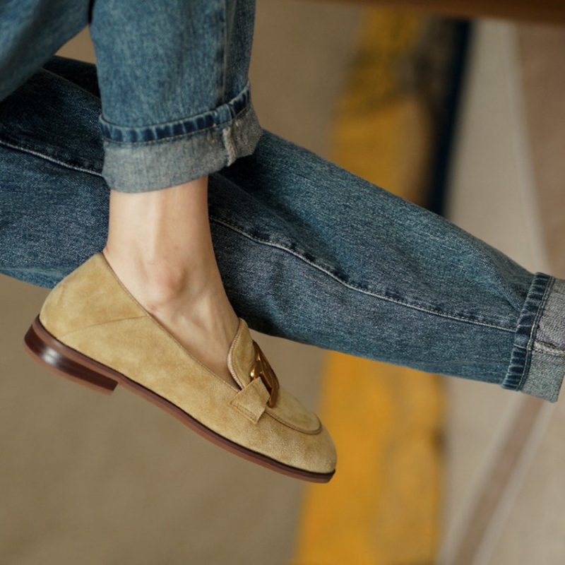 جلد الغزال النساء المتسكعون ال - مراجعة Women Shoes Casual وسعره