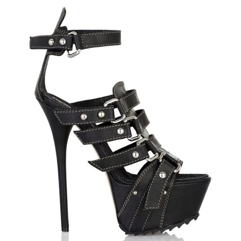 صنادل نسائية عصرية جديدة بكعب  - مراجعة Peep Toe Heels وسعره