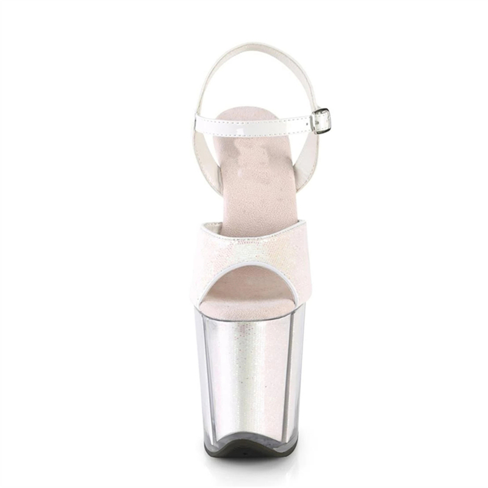 ​ صنادل أرضية شفافة مقاس 20 سم - مراجعة Clear Strap Heel وسعره