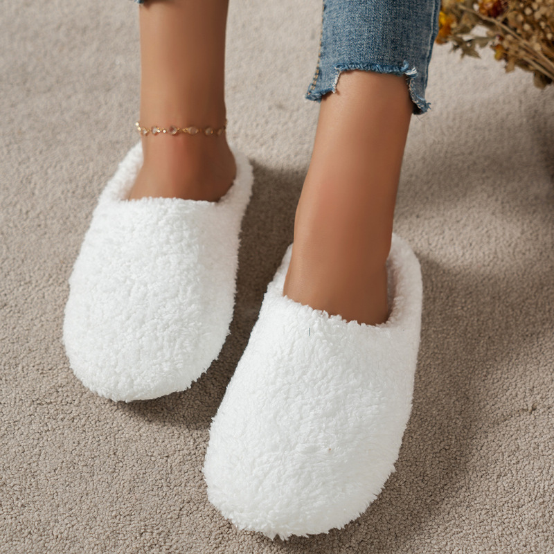 شبشب قطني داخلي بسيط بلون موحد - مراجعة Women Shoes Winter وسعره
