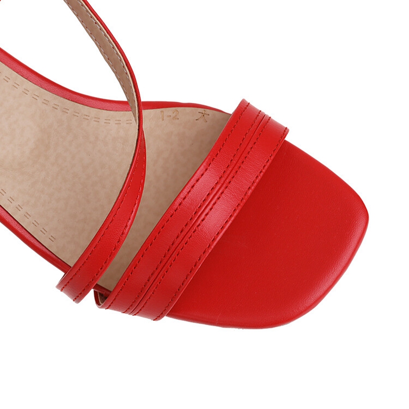 صنادل نسائية بحزام للكاحل مع ز - مراجعة Peep Toe Heels وسعره