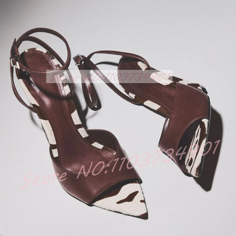 صنادل نسائية بكعب ويدج من شعر  - مراجعة Clear Strap Heel وسعره