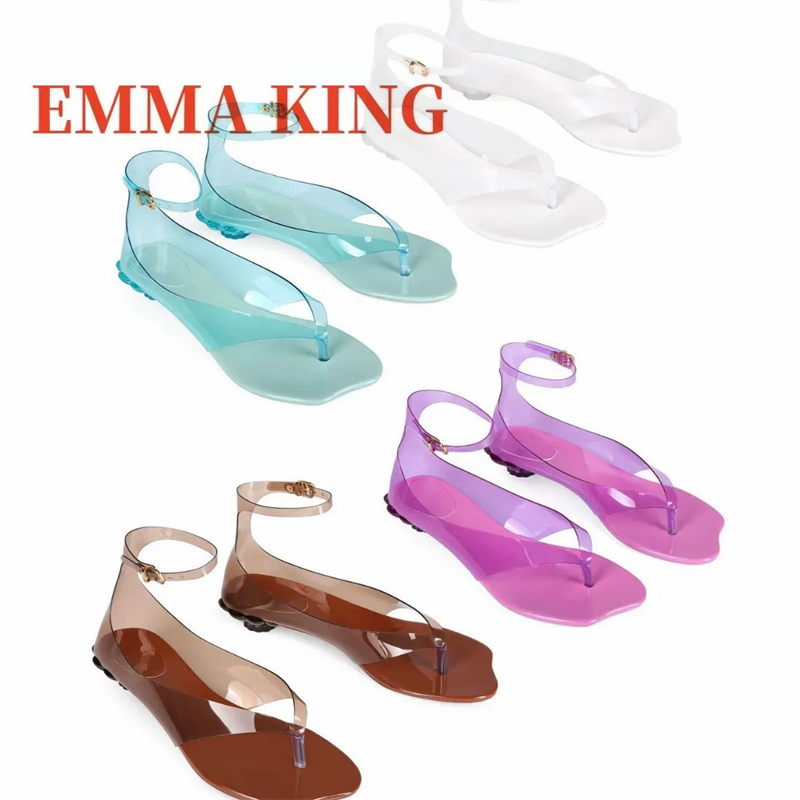 صنادل نسائية شفافة من البولي ف - مراجعة Clear Strap Heel وسعره