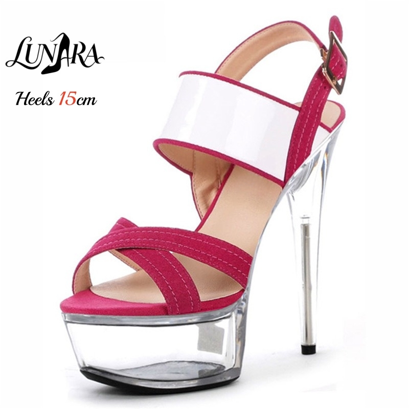 صندل نسائي بكعب عالٍ 15 سم/6 ب - مراجعة Clear Strap Heel وسعره