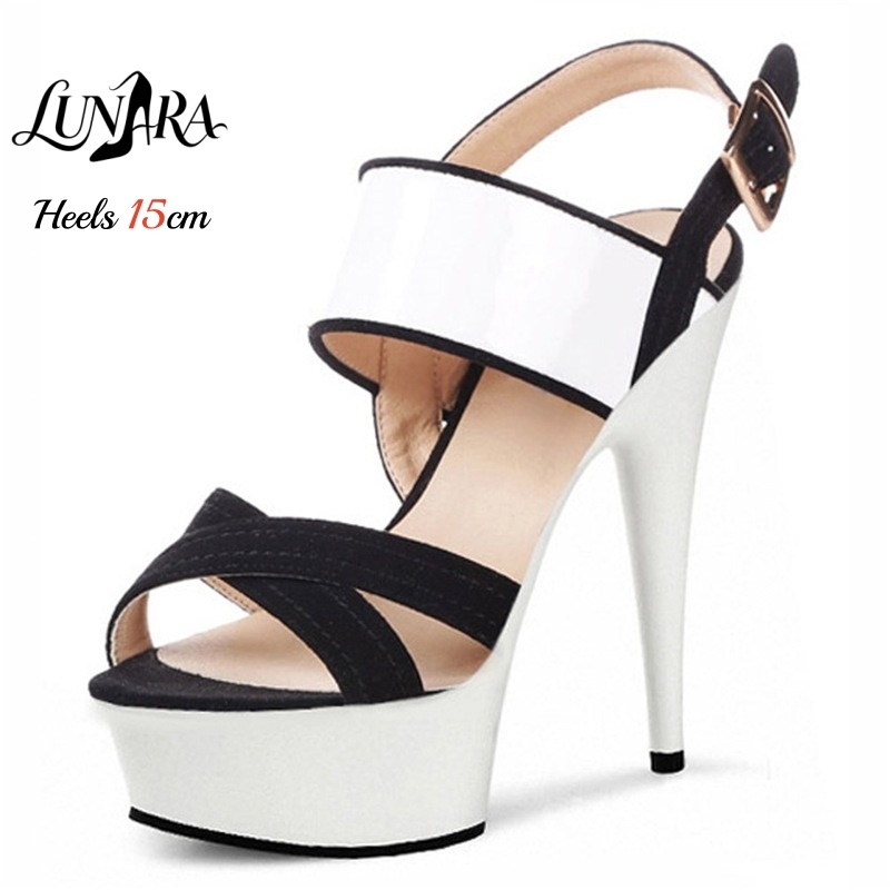 صندل نسائي بكعب عالٍ 15 سم/6 ب - مراجعة Clear Strap Heel وسعره