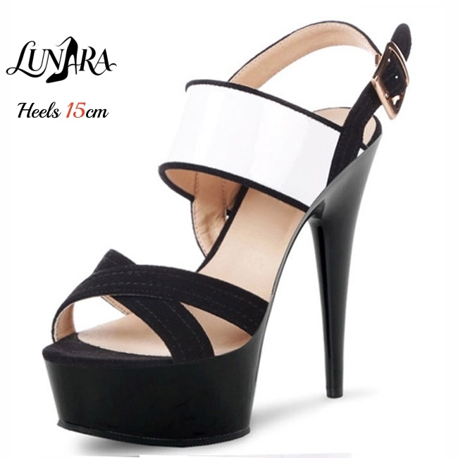 صندل نسائي بكعب عالٍ 15 سم/6 ب - مراجعة Clear Strap Heel وسعره