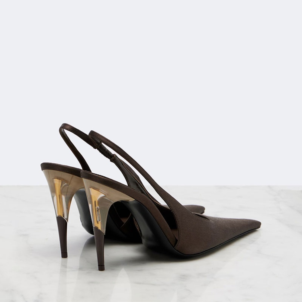 أحذية نسائية بكعب عالٍ مدبب من - مراجعة Clear Strap Heel وسعره