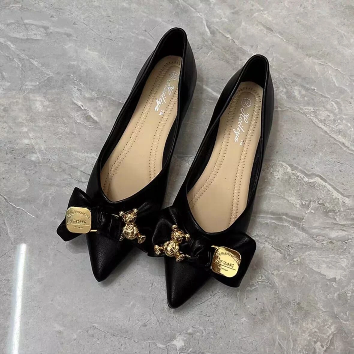 حذاء نسائي مسطح ضحل مع كعب فيو - مراجعة Women Shoes Quick Delivery وسعره